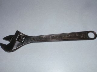 Vintage Diamond Calk Horseshoe Co.  Diamalloy 12 " Adjustable Wrench - Made In Usa