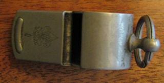 Vintage 1930 ' s 1940 ' s BSA Boy Scouts of America nickle plated signal whistle 5
