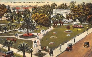 Long Beach California C1910 Postcard Section Of Pacific Park