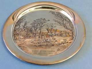 The Danbury Plate Currier & Ives 1974 Winter In The Country W/box;