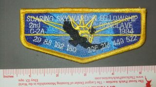 Boy Scout Oa Section C - 2a 1994 Conclave Flap Gold 3727ii