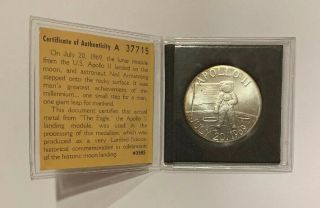 30th & 40th Anniversary Apollo 11 Flown Metal Commemorative Medallions 2