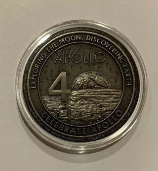 30th & 40th Anniversary Apollo 11 Flown Metal Commemorative Medallions 6
