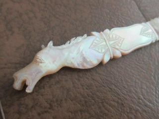 Antique,  Vintage,  Mother Of Pearl Letter Opener,  Page Turner,  So Pretty