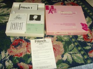 Vintage Think French Level 1 With Cards & Cassette Retro Vis - Ed Learn Language