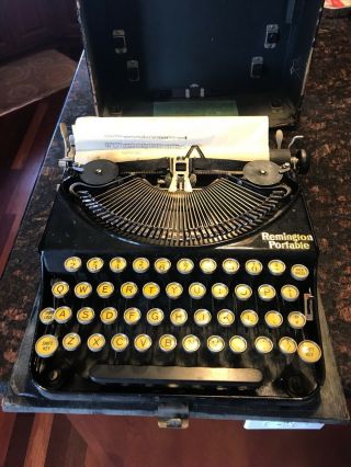 Antique Remington Portable No.  1 Typewriter 1922