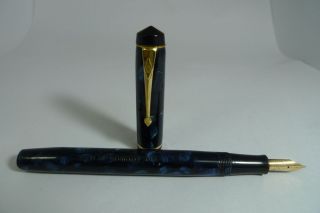 Vintage Conway Stewart Fountain Pen 14ct Semi Flex Gold Nib London