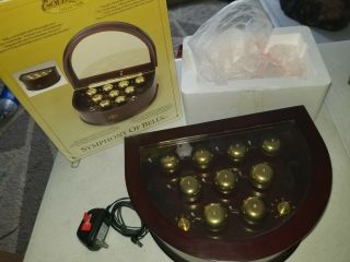 Mr.  Christmas Gold Label Symphony Of Bells Wooden Music Box 50 Songs Rare