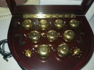 MR.  CHRISTMAS GOLD LABEL SYMPHONY OF BELLS WOODEN MUSIC BOX 50 SONGS RARE 3
