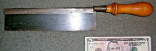 Unusual Vintage Disston & Sons No.  68 8 " Dovetail Saw Wwii Production
