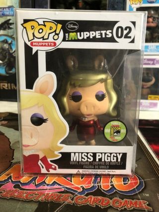 Miss Piggy The Muppets Funko Pop Exclusive Sdcc Metallic Rare 1/480 Box Damage