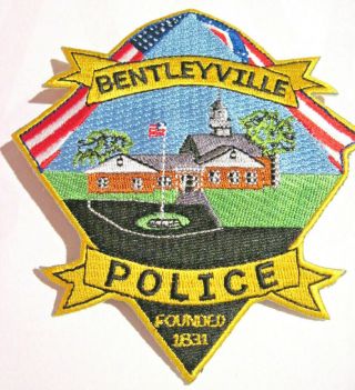 Bentleyville,  South Russell,  Gates Mills Ohio Police Shoulder & Hat Patches