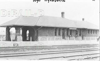 9cc965 Rp 2ndgen Neg 1919 Michigan Central Railroad Depot Wyandotte Mi