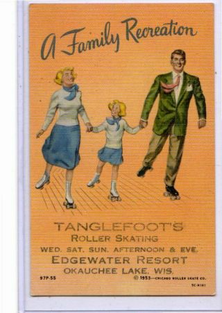 Linen Advertising Postcard - Tanglefoot 