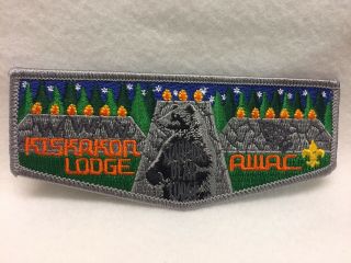 Boy Scouts - Oa - Kiskakon Lodge - Awac Flap,  Gray Trim