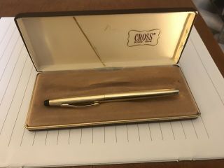 Vintage Cross Century Fountain Pen Classic 10k Gold Filled 14k Gold Nib Medium