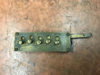 Antique Brass Elm City Counter Veeder Root Hartford Conn.  Usa