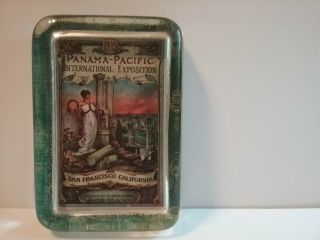 Glass Paperweight 1915 Panama Pacific International Exposition San Francisco.