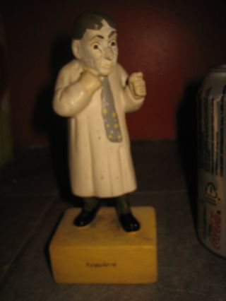 Vintage Psychiatrist Psiquiatra Spanish Doctor Statue Figurine Grossman Laborato