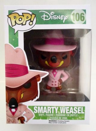Funko Pop - Disney - Smarty Weasel 106=who Framed Roger Rabbit - Vaulted
