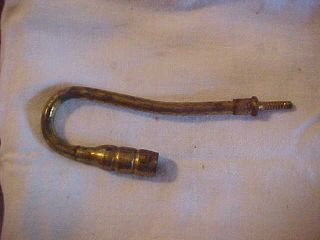 Antique Victorian Brass Gas Portable Table Lamp Or Cigar Lighter Hook Up Tube 2