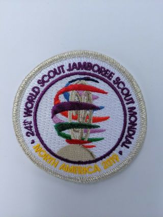 2019 World Scout Jamboree Commemorate Sculpture Silver Mylar Patch