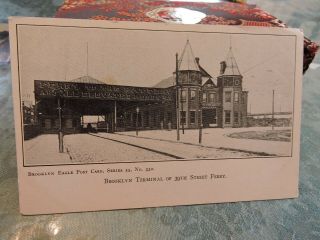 1905 Brooklyn Terminal 39th St Ferry Bay Ridge Brooklyn York City Post Card