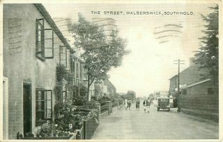 Pc Walberswick Street Petrol Station Garage Nr Southwold Suffolk 1937