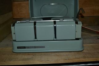 Vintage Hermes 3000 Portable Typewriter Seafoam Green with Case - 7