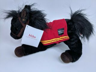 Wells Fargo Legendary Pony Plush 2016 Mike Horse Black Brown Stuffed Animal 14 "