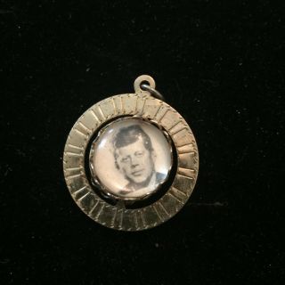 Vintage John F Kennedy And Robert Kennedy Spinner Necklace Pendant