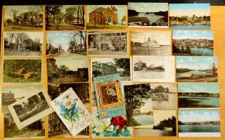 29 Postcards All Richmond Sagadahoc Co.  Maine Me Dresden Ferry 1905 - 1930 