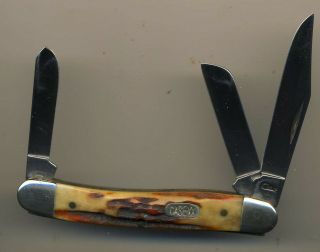 1997 Case R5318 Red Stag Stockman Three Blade Knife Made In Usa