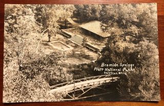 Bromide Springs Platt National Park Sulphur Okla Oklahoma Rppc 1939