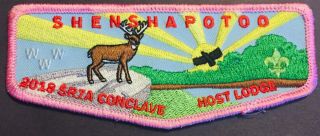 Shenshawpotoo Lodge 276 Staff Patch: Sr - 7a 2018 Conclave: Bsa: Oa: Rare