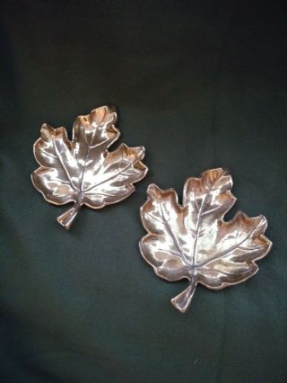 Dirilyte Brass/bronze Leaf Shape Tray Dish