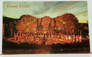 Hawaii Grand Finale Polynesian Cultural Center Laie Oahu Postcard I11