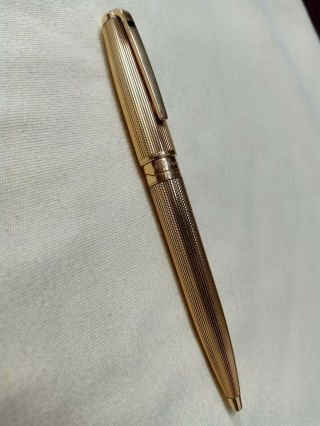 S.  T.  Dupont Olympio / Orpheo Goldplated Ballpoint Pen 5a4fb38 Made In France