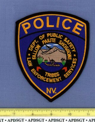 Fallon Paiute Shoshone Dps  Nevada Indian Tribe Tribal Police Patch