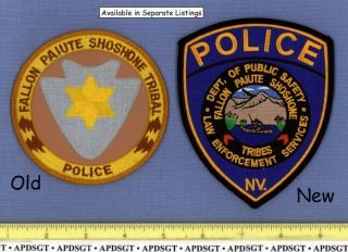 FALLON PAIUTE SHOSHONE DPS  NEVADA Indian Tribe Tribal Police Patch 2