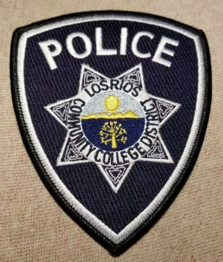Ca Los Rios Community College District California Police Patch