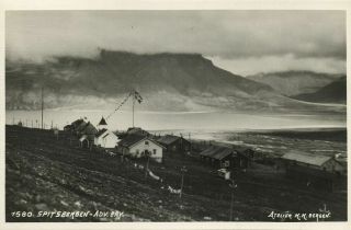 Norway,  Spitsbergen Svalbard,  Advent Bay (1920s) Atelier K.  K.  1580 Rppc