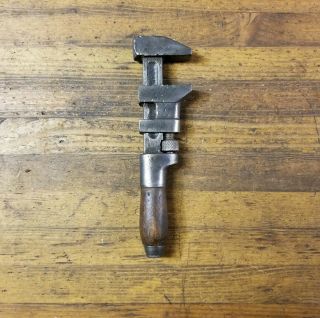 Rare Antique Adjustable Monkey Wrench • Vintage Coes Psw Mechanic Old Tools ☆usa