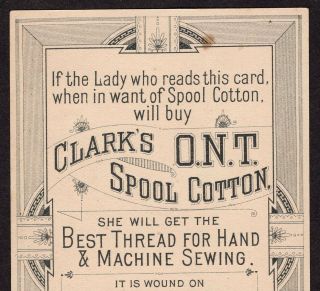 Coney Island Jumbo 1800 ' s Barnum Circus Elephant Clarks Sewing Thread Trade Card 7