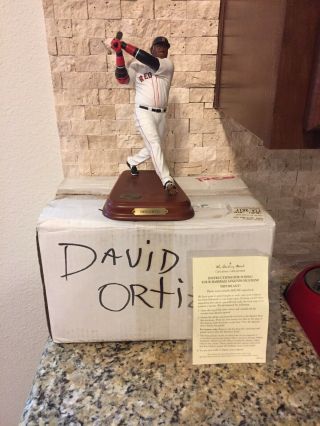 Danbury Sculpture Boston Red Sox David Ortiz Mib
