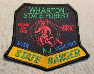 Nj Wharton State Forest Jersey Ranger Patch