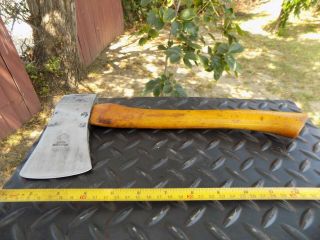 Vintage Saw 1 - 1/4 Lb Camping Hatchet/axe 12 " Hickory Handle,  Made In Sweden Lqqk