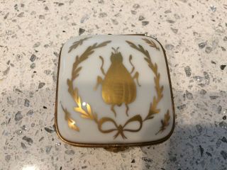 Limoges Box With A Scarab Design