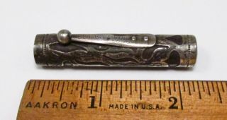 Antique 1910s Waterman Ideal Sterling Silver Filigree Fountain Pen Clip - Cap Only
