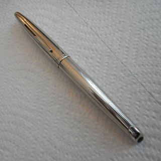 Waterman France Ink Pen Silver - Requires A Ink Cartridge See Pictures